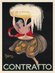 Artă imprimată Contratto (Vintage Alcohol Ad) - Leonetto Cappiello, (30 x 40 cm)