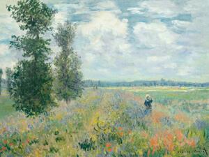 Artă imprimată Poppy Fields near Argenteuil - Claude Monet, (40 x 30 cm)