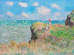 Artă imprimată Cliff Walk at Pourville - Claude Monet, (40 x 30 cm)