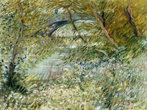 Artă imprimată River Bank in Springtime - Vincent van Gogh, (40 x 30 cm)