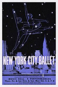 Artă imprimată New York City Ballet, 1960 (Vintage Theatre Production), (26.7 x 40 cm)