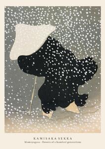 Artă imprimată Swirling Snow (Special Edition Japandi Vintage) - Kamisaka Sekka, (30 x 40 cm)