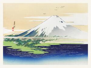 Artă imprimată Fuji (Vintage Japandi Mountain Landscape) - Ogata Gekko, (40 x 30 cm)