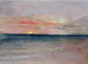 Turner, Joseph Mallord William - Artă imprimată Sunset, (40 x 30 cm)