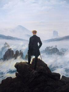 Artă imprimată Wanderer Above the Sea Fog (Vintage Masterpiece) - Caspar David Friedrich, (30 x 40 cm)