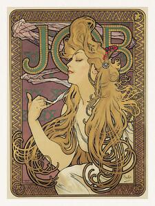 Artă imprimată Job, Cigarette Paper Advert (Vintage Art Nouveau) - Alfons / Alphonse Mucha, (30 x 40 cm)