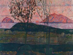 Reproducere Setting Sun (Distressed Sunset) - Egon Schiele, (40 x 30 cm)