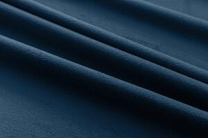 Draperie opaca albastru inchis VELVET 135x250 cm Sistem de agatare: Inele metalice