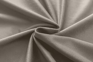 2x draperie opaca VELVET gri deschis cu inele metalice 135x250 cm