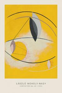 Artă imprimată Composition Gal Ab I (Original Bauhaus in Yellow, 1930) - Laszlo / László Maholy-Nagy, (26.7 x 40 cm)