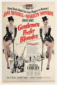 Artă imprimată Gentlemen Prefer Blondes / Marilyn Monroe (Retro Movie), (26.7 x 40 cm)