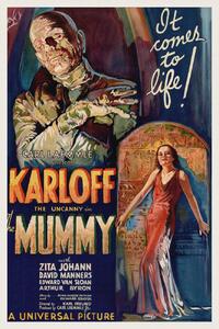 Artă imprimată The Mummy (Vintage Cinema / Retro Movie Theatre Poster / Horror & Sci-Fi), (26.7 x 40 cm)