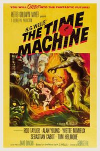Artă imprimată Time Machine, H.G. Wells (Vintage Cinema / Retro Movie Theatre Poster / Iconic Film Advert), (26.7 x 40 cm)