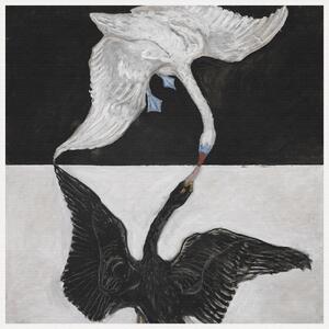 Artă imprimată The Swan No.1 (Black & White) - Hilma af Klint, (40 x 40 cm)