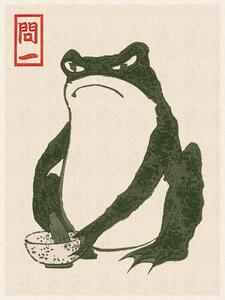 Artă imprimată Japanese Grumpy Toad (Frog Print 3) - Matsumoto Hoji, (30 x 40 cm)