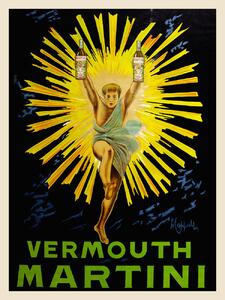 Artă imprimată Vermouth Martini (Vintage Bar Ad) - Leonetto Cappiello, (30 x 40 cm)