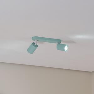 Spot de plafon Livia, verde mentă, 35 cm, 2 becuri, metal, GU10