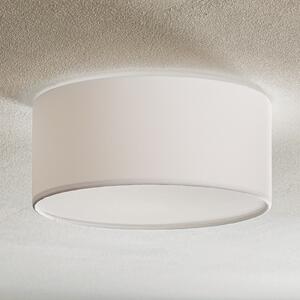 TK Lighting Plafonieră Rondo, albă, Ø 30 cm, reglabil, Alb, dormitor, Țesătură / Textil, Modern