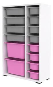 Organizator jucării Dremonka 7 (alb + Gri + roz). 1124307