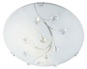 Plafonieră de sticlă Flush Flower, Ø 30cm