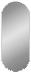 Oglindă de perete, argintiu, 60x25 cm, ovală