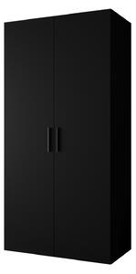 Dulap de haine 100 cm Borry 1 (Negru + Negru). 1125750