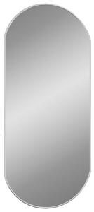 Oglindă de perete, argintiu, 80x35 cm, ovală