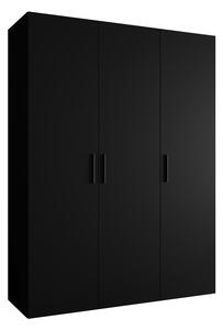 Dulap de haine 150 cm Borry 1 (Negru + Negru). 1125761