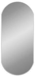 Oglindă de perete, argintiu, 90x40 cm, ovală