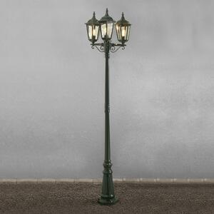 Lampadar Firenze, 3 fluxuri, verde