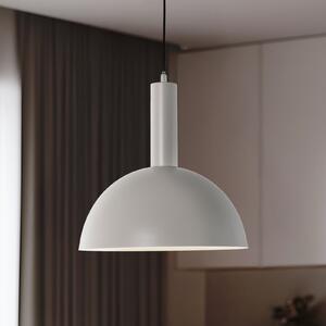 SIGMA Lampă suspendată Vitrum cupola M, taupe, metal, Ø 30 cm, E27, reglabil, Bej, Camera de zi / sufragerie, Metal, Modern