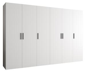 Dulap de haine 300 cm Borry 1 (alb + Negru). 1125791