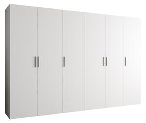 Dulap de haine 300 cm Borry 1 (alb + Argintiu). 1125792