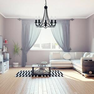 Candelabru Maypole mat-negru, 5 becuri