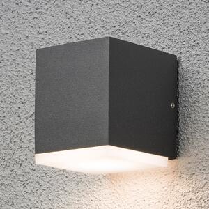Konstsmide Aplică LED de exterior Monza pătrată 1 flux, Negru, Metal, Modern, Perete unghiular