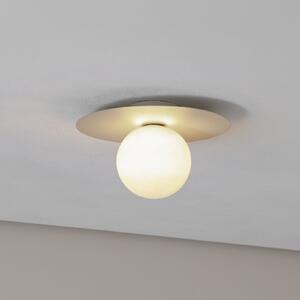 TK Lighting Plachetă Pixie, bej, sticlă, Ø 25 cm, sferică, G9, reglabil, Bej, Camera de zi / sufragerie, Metal, Modern
