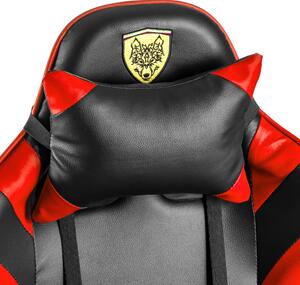 Scaun de gaming negru-rosu, VORTEX
