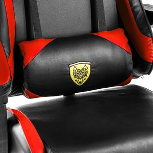 Scaun de gaming negru-rosu, VORTEX