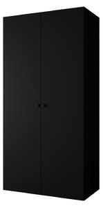 Dulap de haine 100 cm Parna 1 (Negru + Negru). 1125860