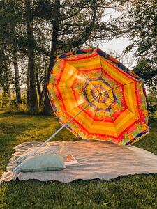 Umbrela de soare rosu-galben, BLISS 180 cm
