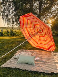 Umbrela de soare rosu-portocaliu, SUNBEAM 180 cm