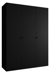 Dulap de haine 150 cm Parna 1 (Negru + Negru). 1125871
