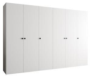 Dulap de haine 300 cm Parna 1 (alb + Negru). 1125901
