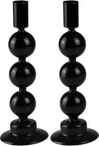 AM Design Set 2 Sfesnice decorative negre 8/23 cm