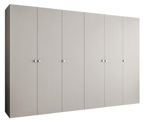 Dulap de haine 300 cm Parna 1 (Cașmir + Argintiu). 1125908