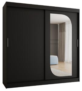 Dulap de haine 200 cm Lulu (Negru). 1125983