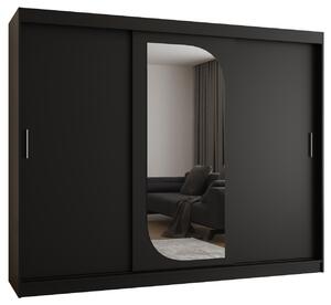 Dulap de haine 250 cm Lulu (Negru). 1125987