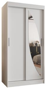 Dulap de haine 100 cm Milain (alb). 1125990