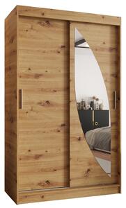 Dulap de haine 120 cm Milain (Stejar artisan). 1125994
