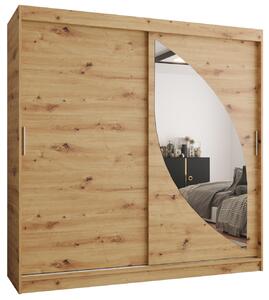 Dulap de haine 200 cm Milain (Stejar artisan). 1126009